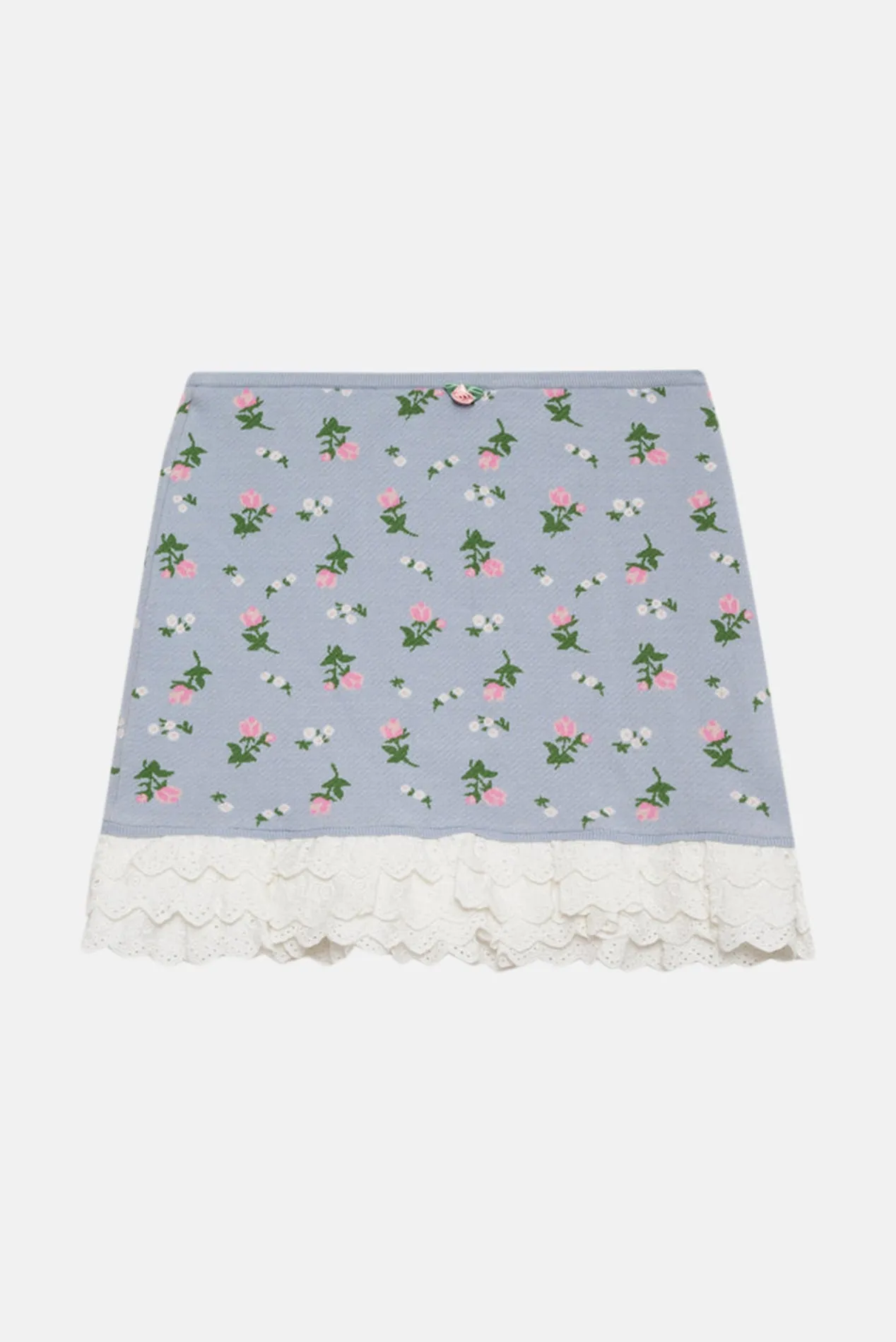 Amalia Knit Mini Skirt Blue