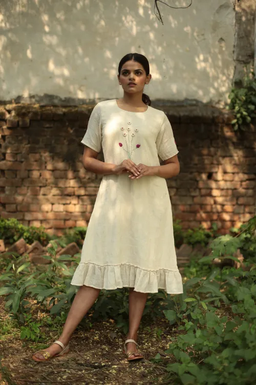 Bebaak Aline Handwoven Kora Dress