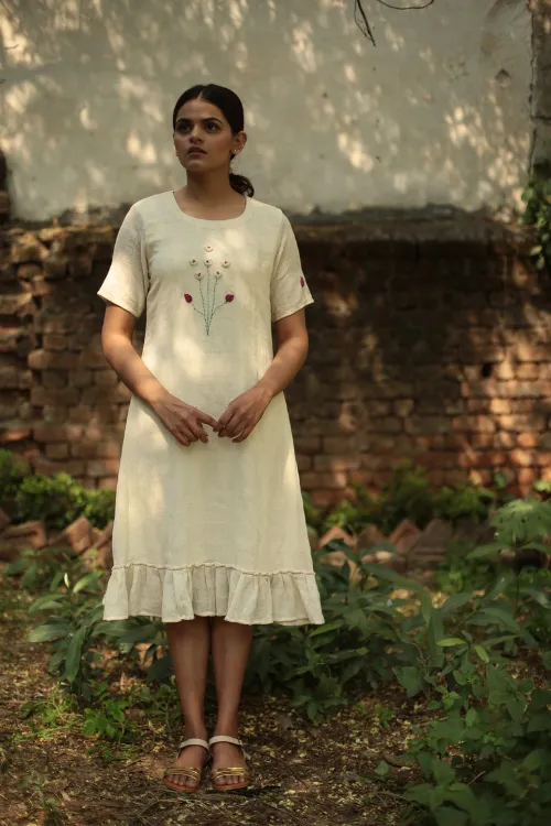 Bebaak Aline Handwoven Kora Dress
