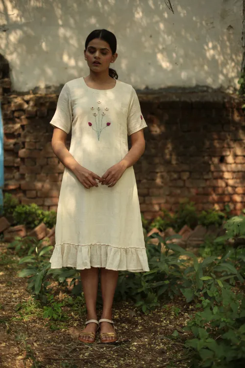 Bebaak Aline Handwoven Kora Dress