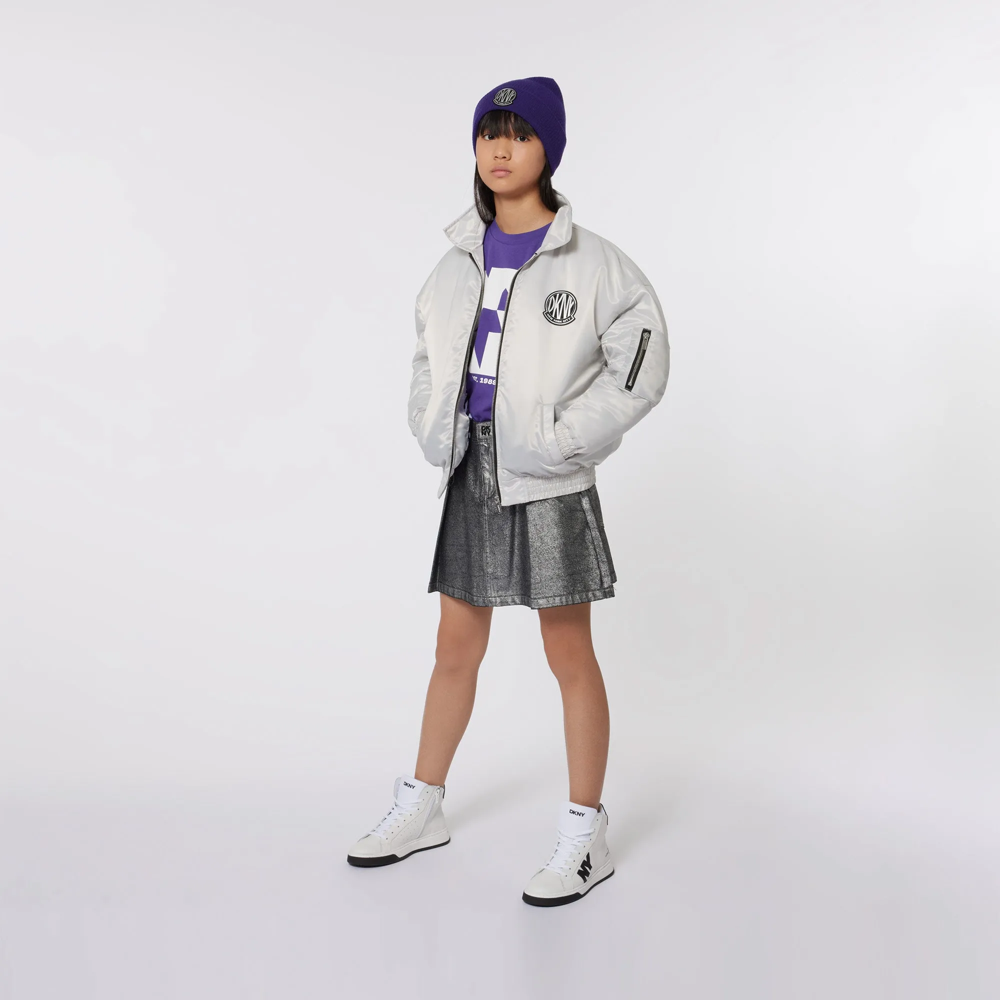 DKNY Silver Skirt