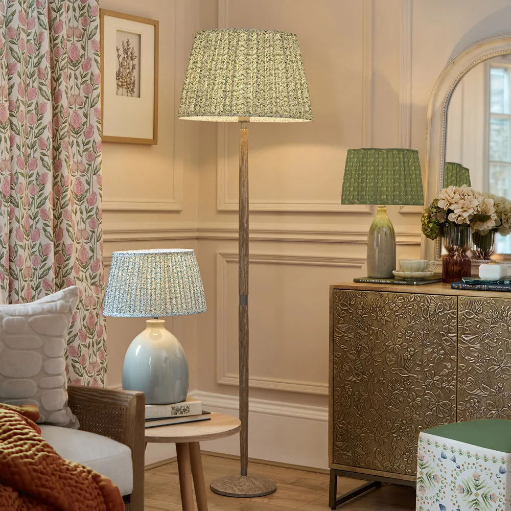 Raja Pleated Scalloped Lamp Shade Sage