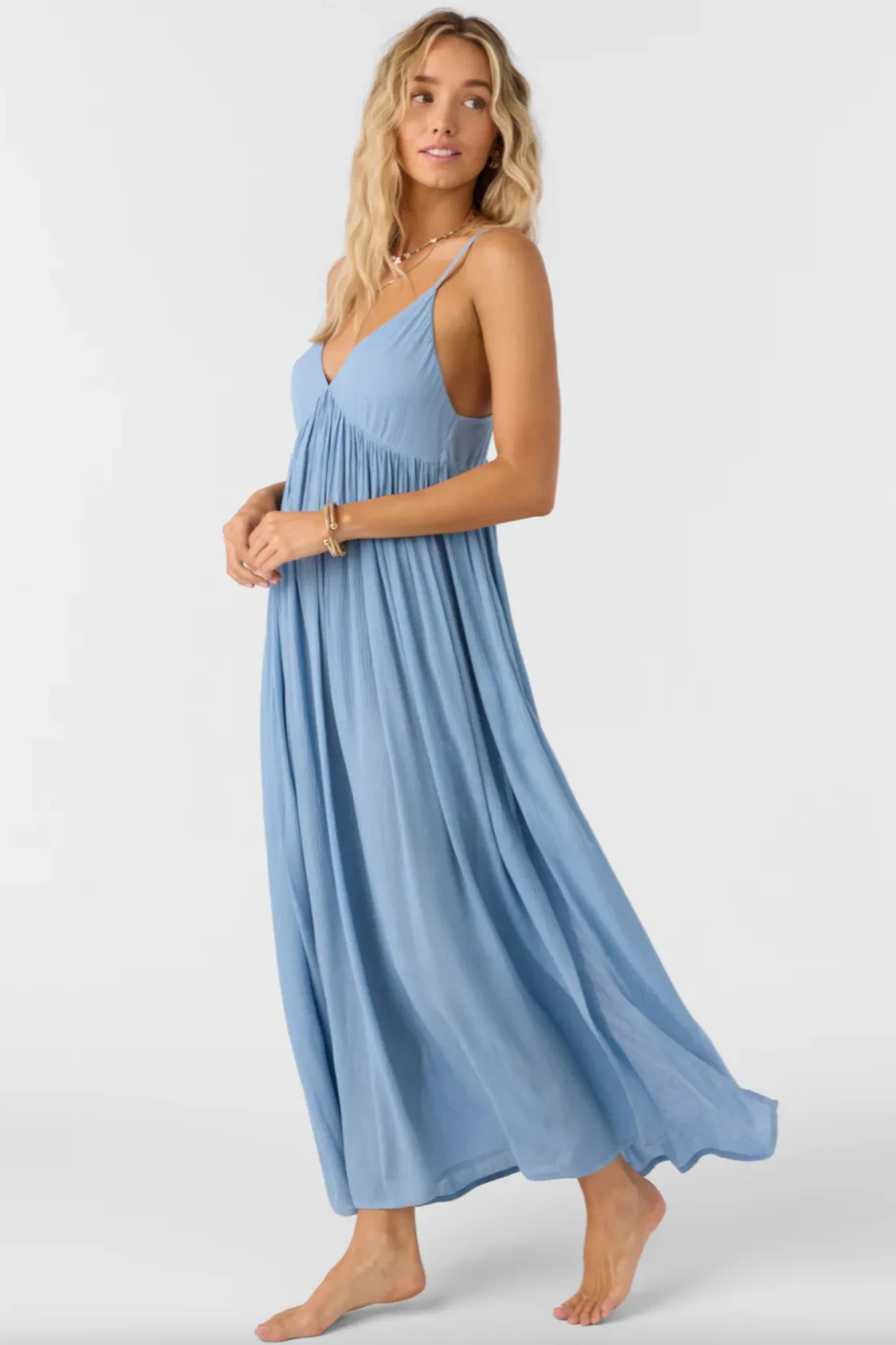 SALTWATER SOLIDS MEL MAXI COVER-UP DRESS (PAC)