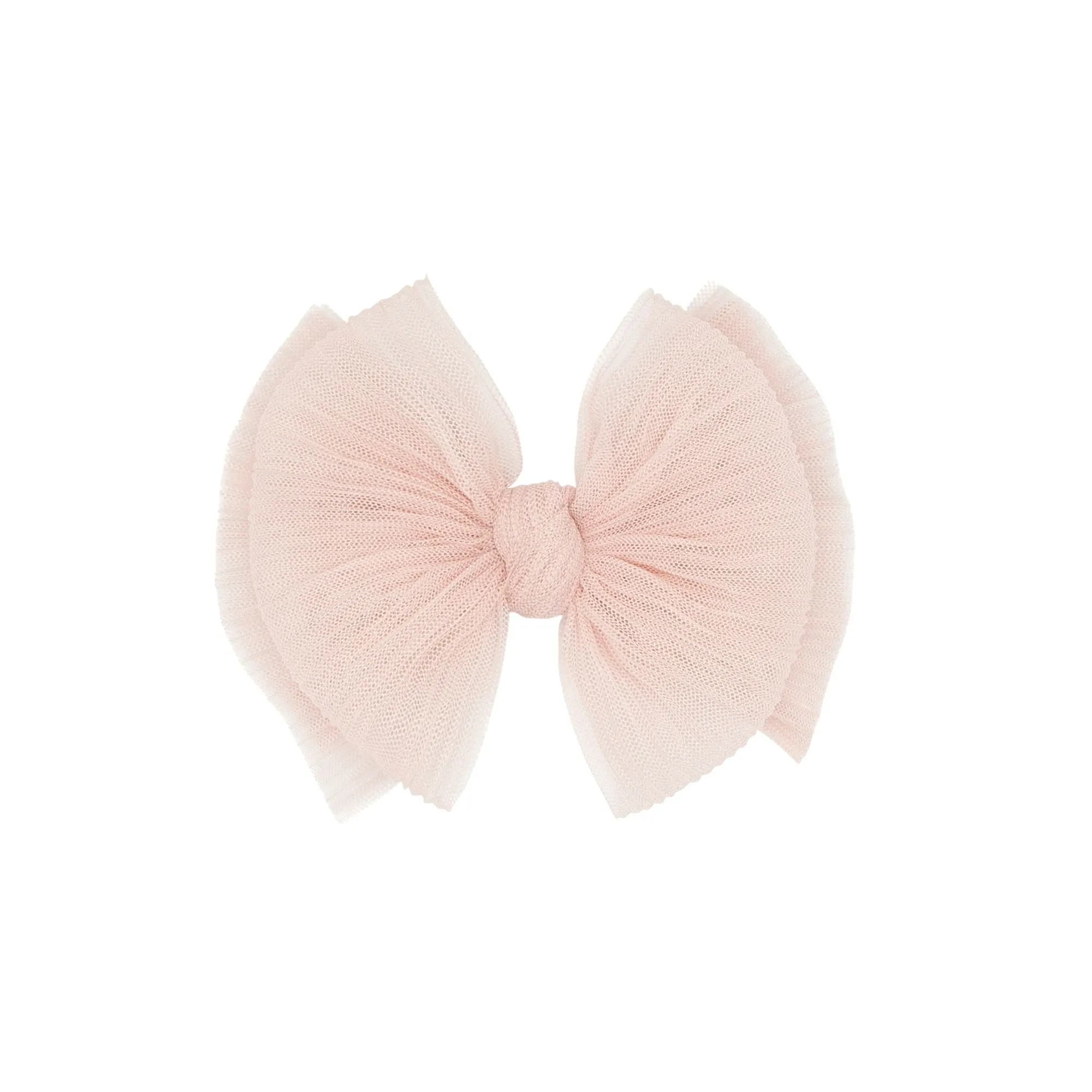 TULLE FAB® CLIP: pleated rose quartz